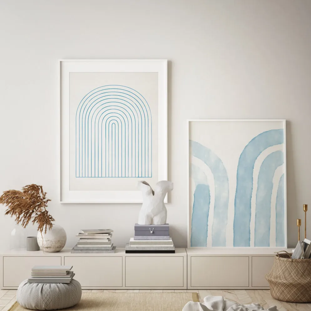 Paire d’estampes, 50x70cm