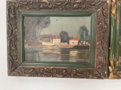 Paire de tableaux anciens