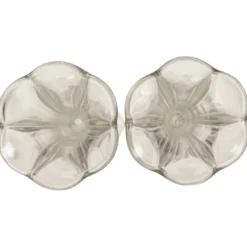 Paire de vases 'Américain' Luxval en cristal clair de Val Saint Lambert, 23 cm