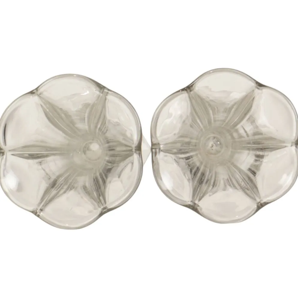 Paire de vases 'Américain' Luxval en cristal clair de Val Saint Lambert, 23 cm