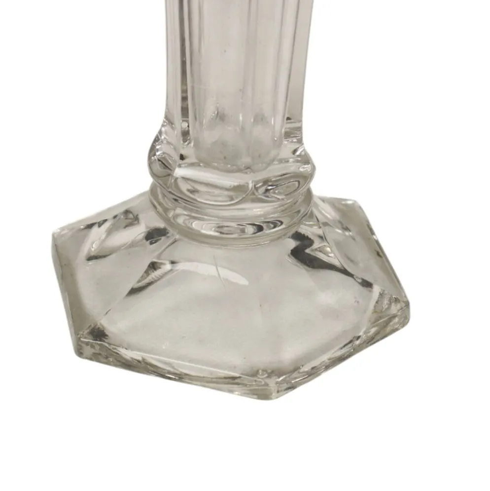 Paire de vases 'Américain' Luxval en cristal clair de Val Saint Lambert, 23 cm