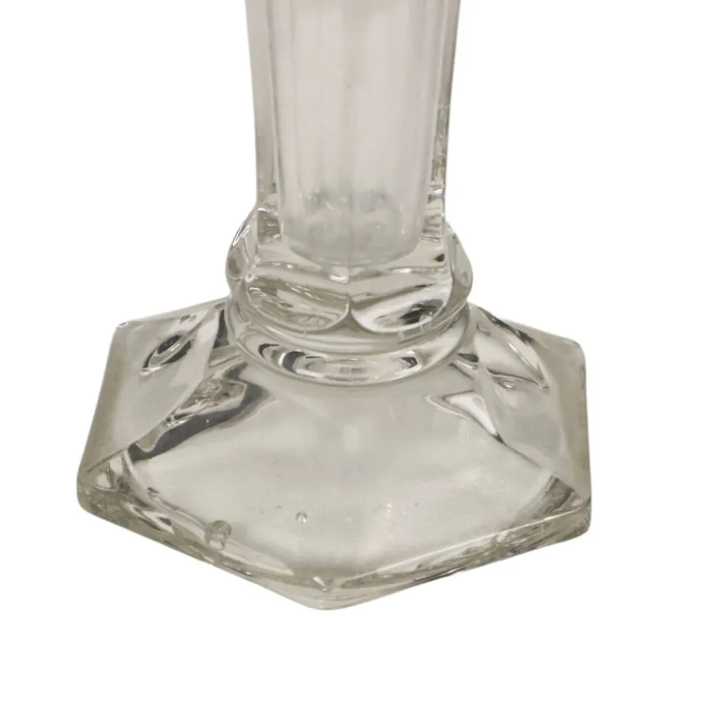 Paire de vases 'Américain' Luxval en cristal clair de Val Saint Lambert, 23 cm