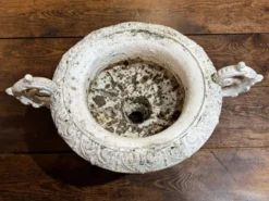 Paire de vases médicis en fonte XIXème
