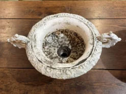 Paire de vases médicis en fonte XIXème