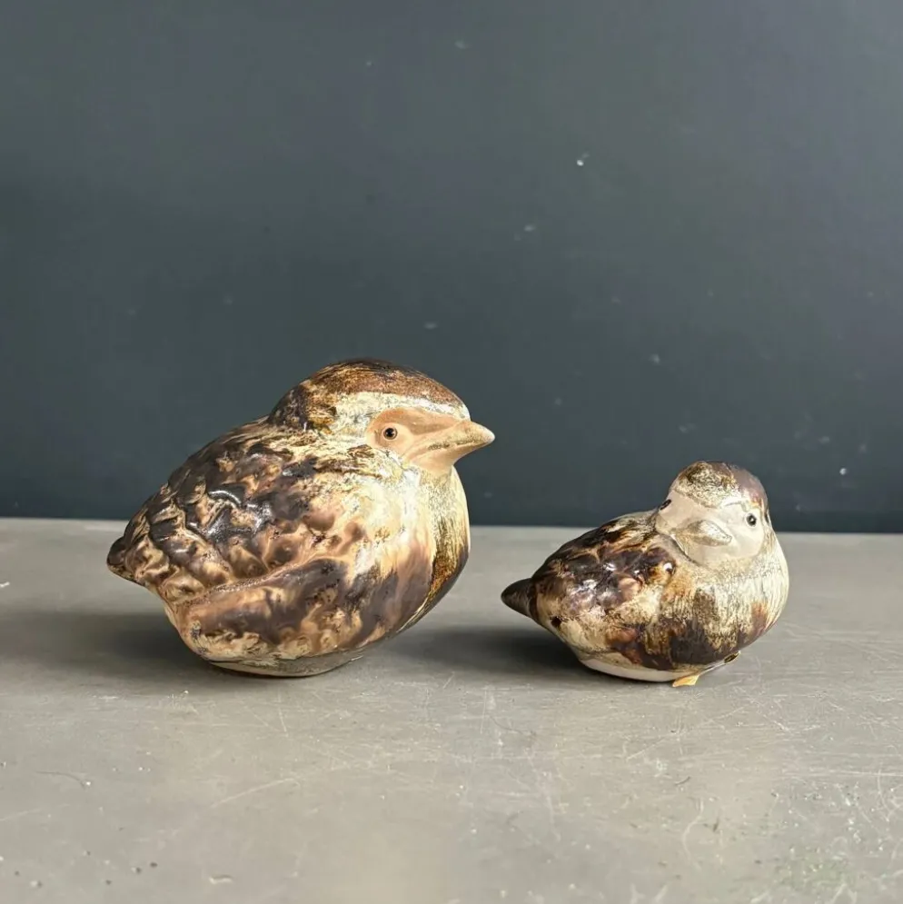 Paire d’oiseaux en grès - Erik Engkvist pour Jie Gantofta - Suède - 1960/70
