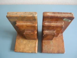 paire serre livres albâtre déco vintage alabaster bookends