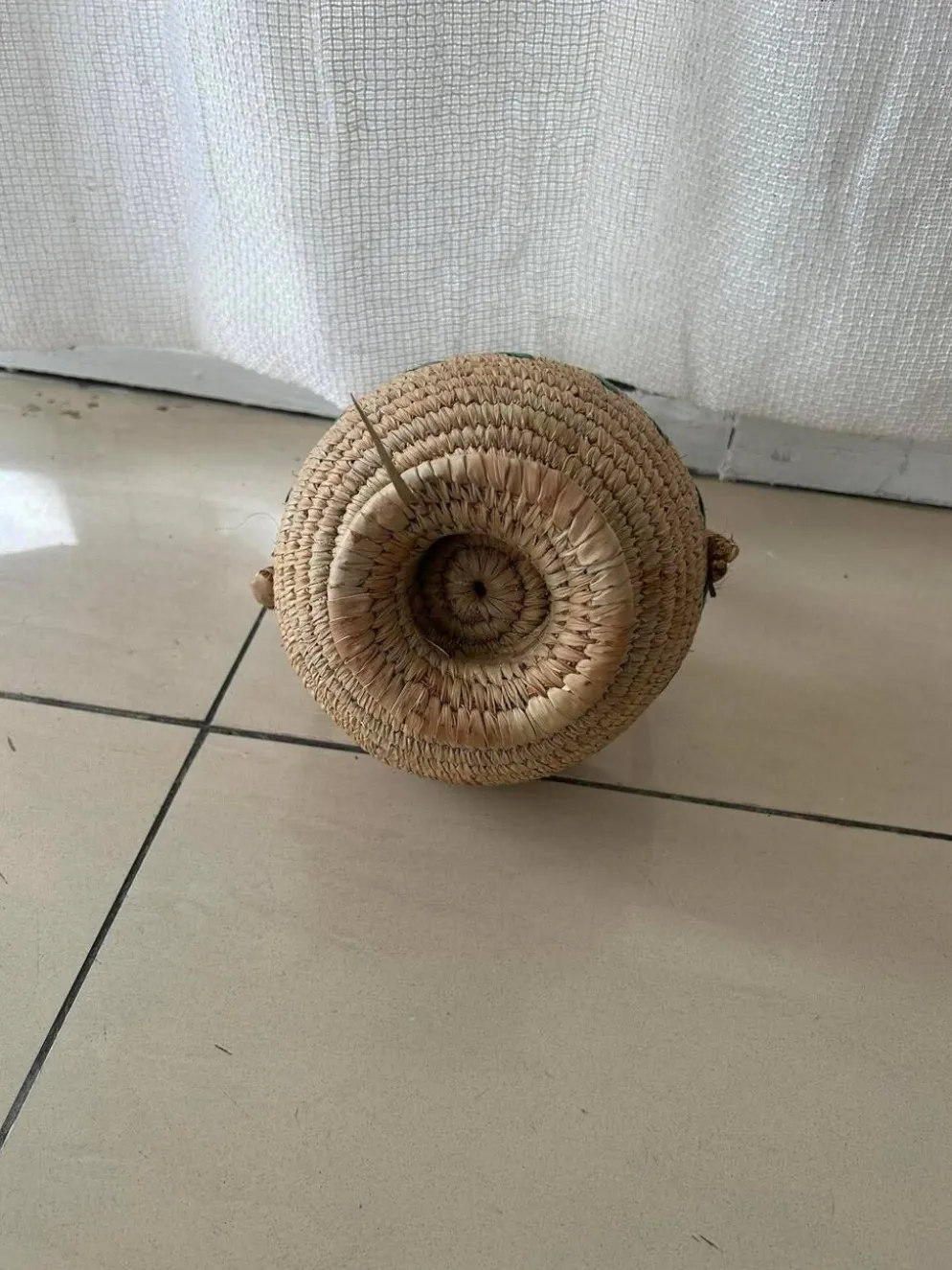 Panier Africain Tissé à la Main – Artisanat Fulani (Peul/Fulbe) du Cameroun