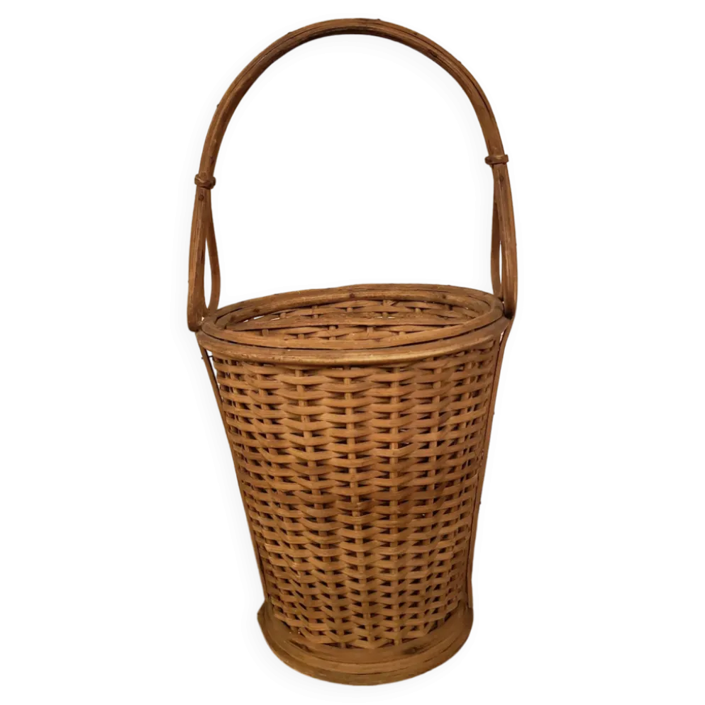 Panier avec anse en rotin 2 compartiments