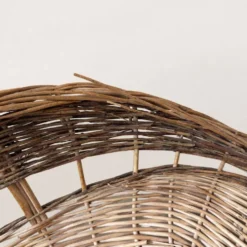 Panier à bûches en osier