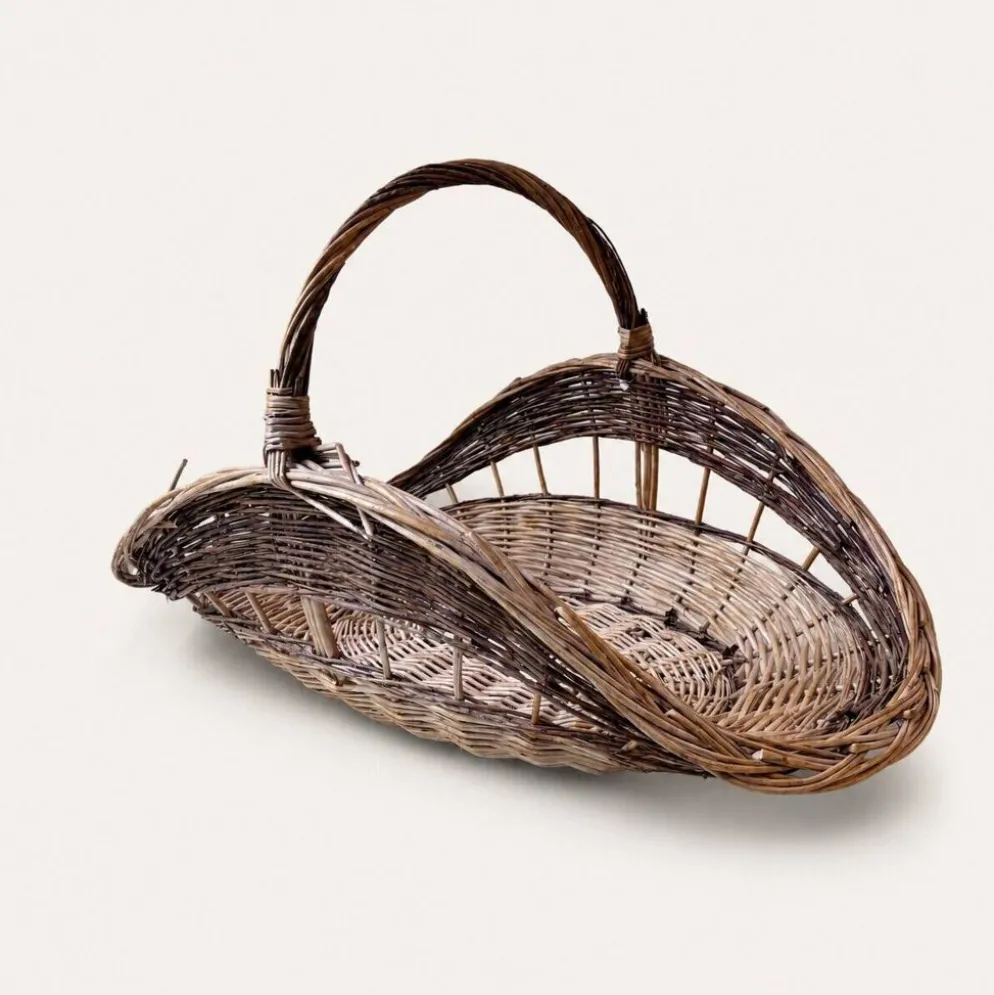 Panier à bûches en osier