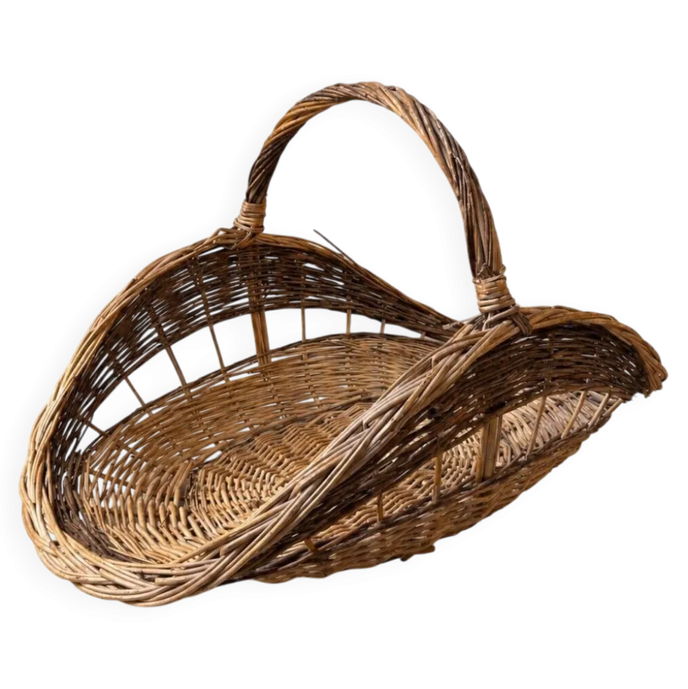 Panier à bûches en osier