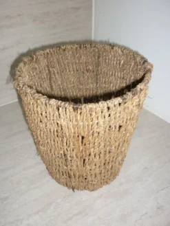 Panier corbeille à papier en corde tressée