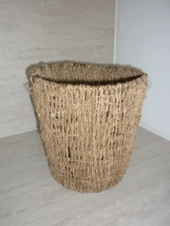 Panier corbeille à papier en corde tressée
