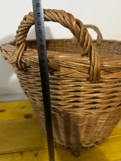 Panier - Corbeille vintage en osier tressé