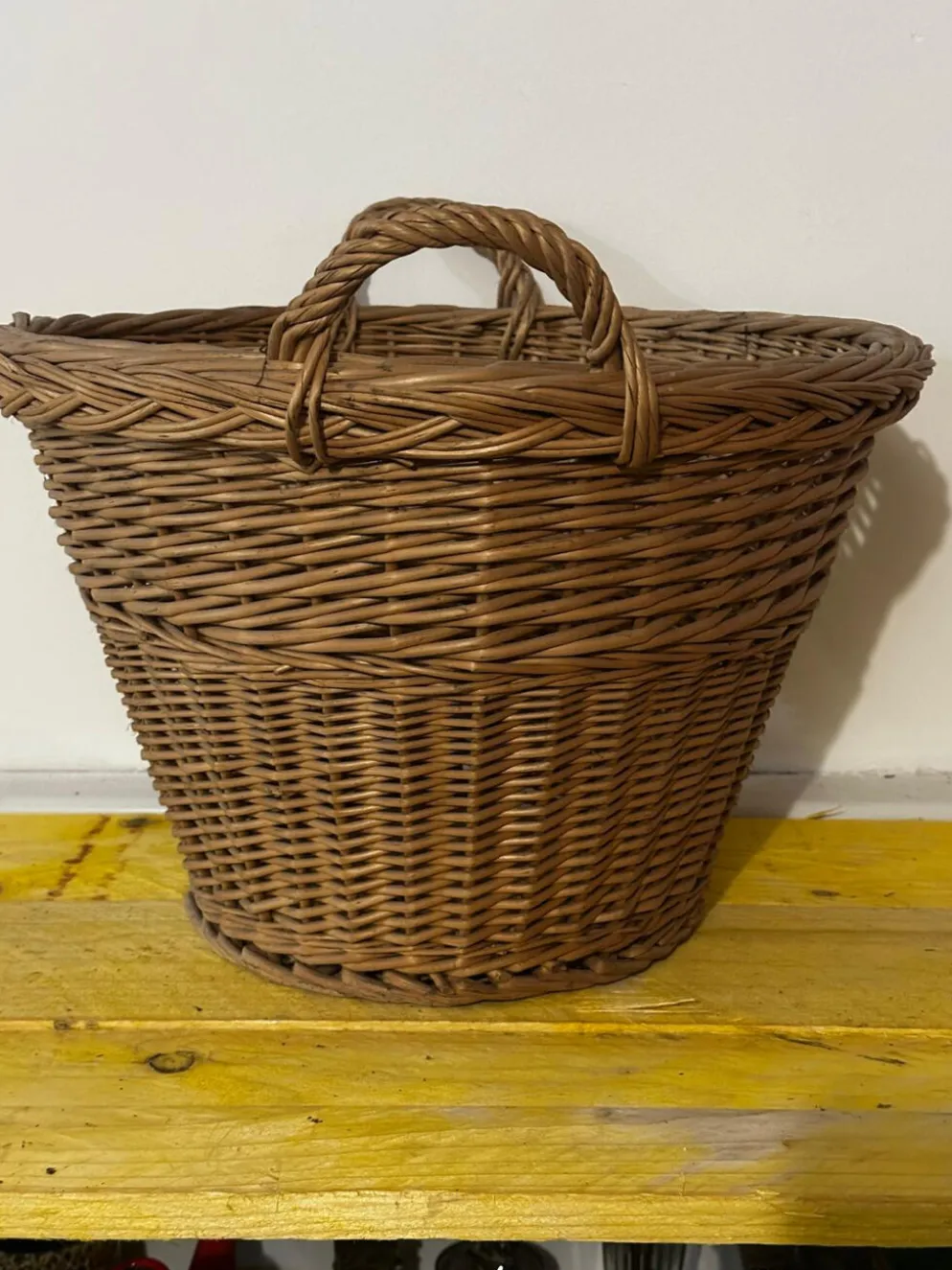 Panier - Corbeille vintage en osier tressé