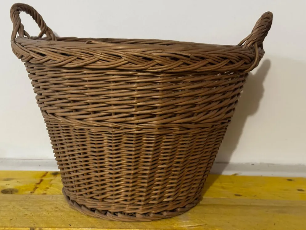 Panier - Corbeille vintage en osier tressé