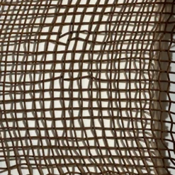 Panier de cheminée en métal rustique tissé antique, Pays-Bas vers 1900
