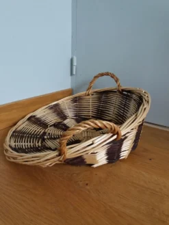 Panier de présentation rond en osier