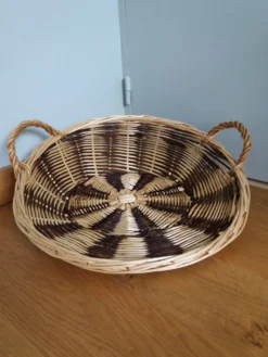 Panier de présentation rond en osier