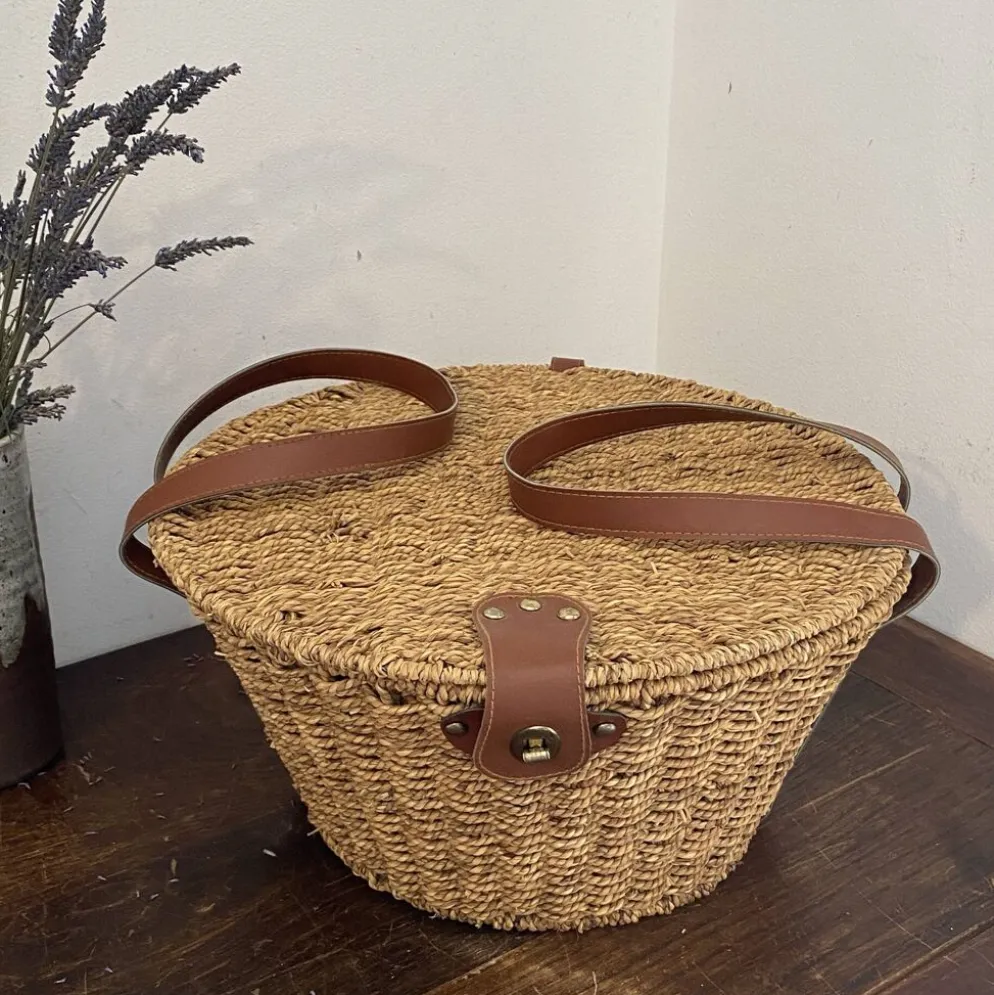 Panier en corde tressée