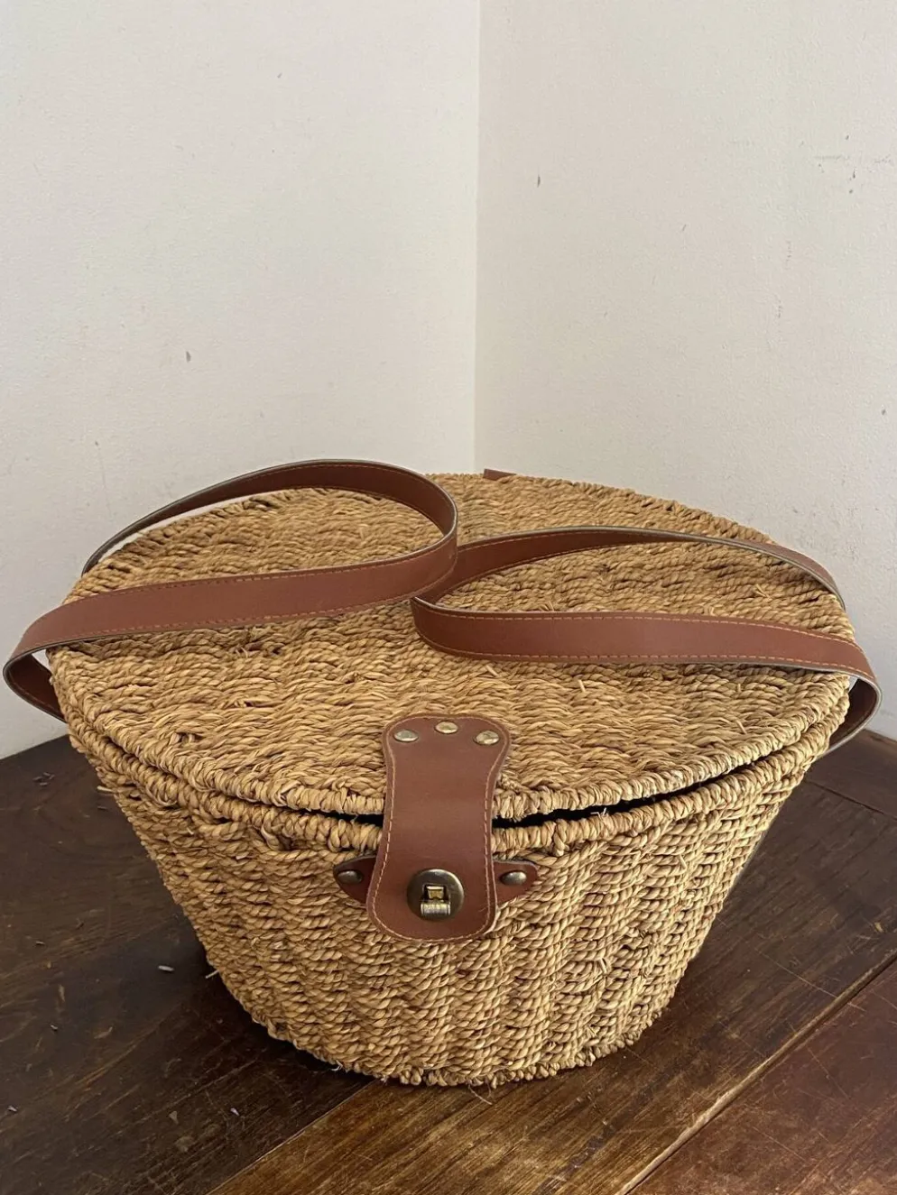 Panier en corde tressée