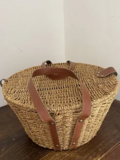 Panier en corde tressée