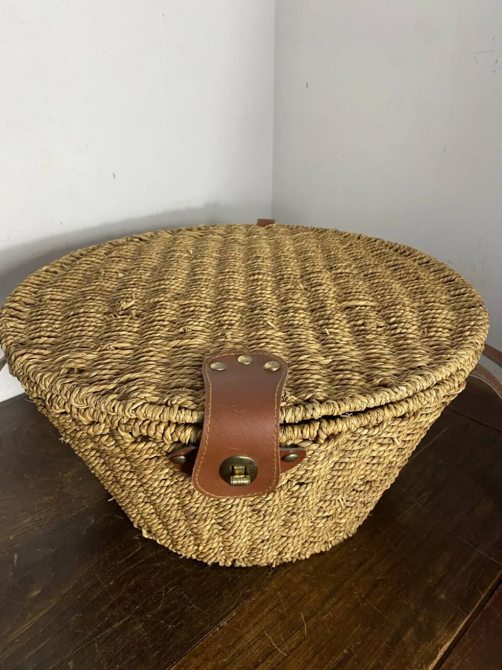 Panier en corde tressée