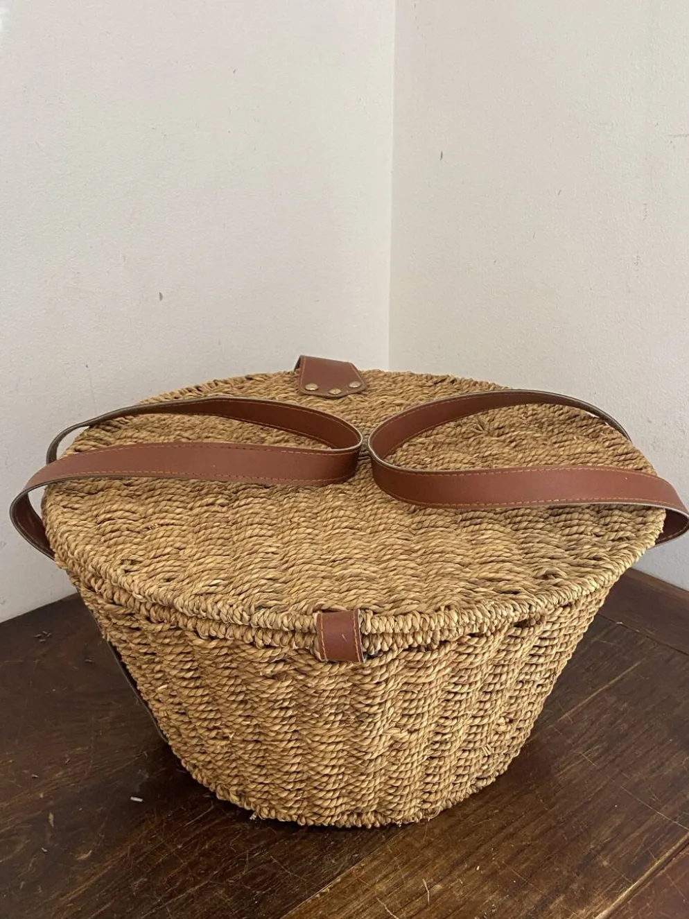 Panier en corde tressée