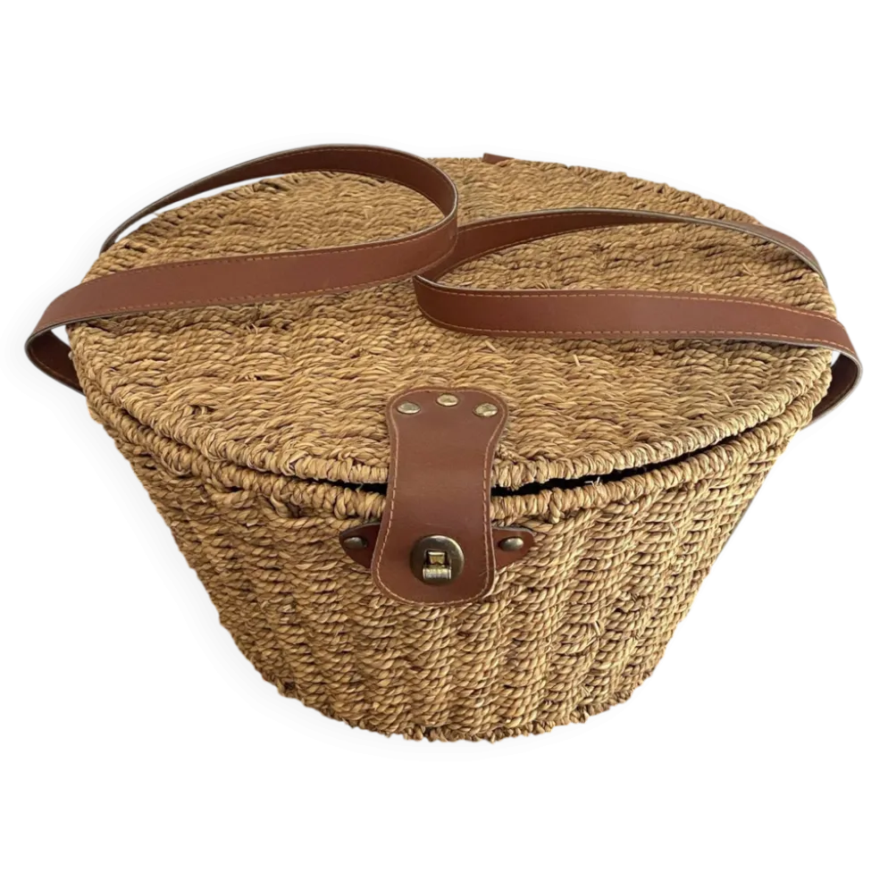 Panier en corde tressée