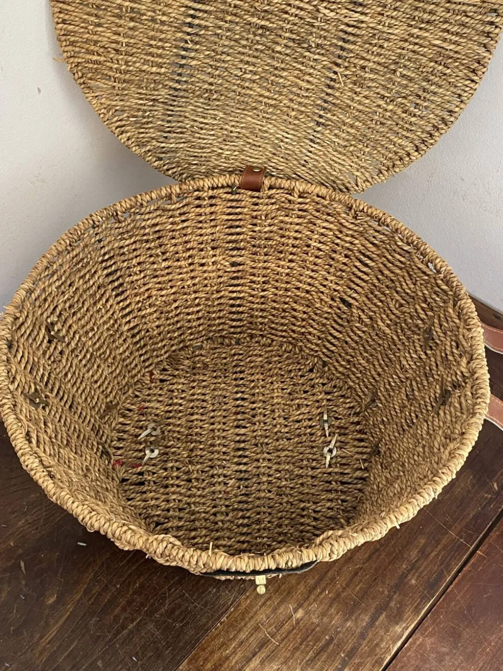 Panier en corde tressée