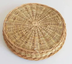 Panier en osier rustique de Provence – Vide-Poche – Milieu du 20e siècle