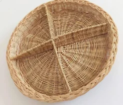 Panier en osier rustique de Provence – Vide-Poche – Milieu du 20e siècle