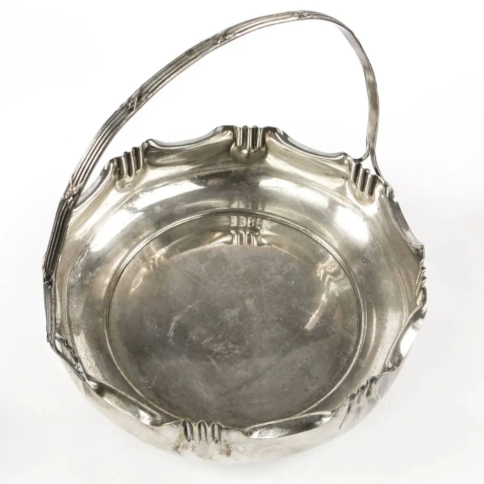 Panier à fruits Art Nouveau, argent, Kaiser, Allemagne, début du 20e siècle
