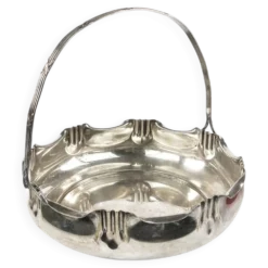 Panier à fruits Art Nouveau, argent, Kaiser, Allemagne, début du 20e siècle