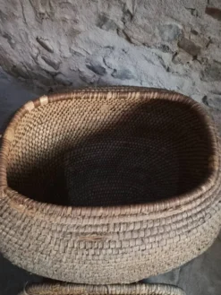 Panier à grains français ancien – Auvergne, vers 1900