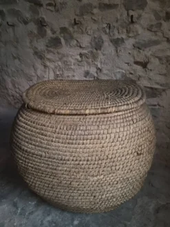 Panier à grains français ancien – Auvergne, vers 1900
