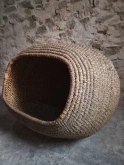 Panier à grains français ancien – Auvergne, vers 1900