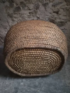 Panier à grains français ancien – Auvergne, vers 1900