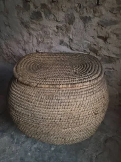 Panier à grains français ancien – Auvergne, vers 1900