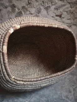 Panier à grains français ancien – Auvergne, vers 1900