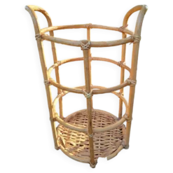 Panier à linge en osier