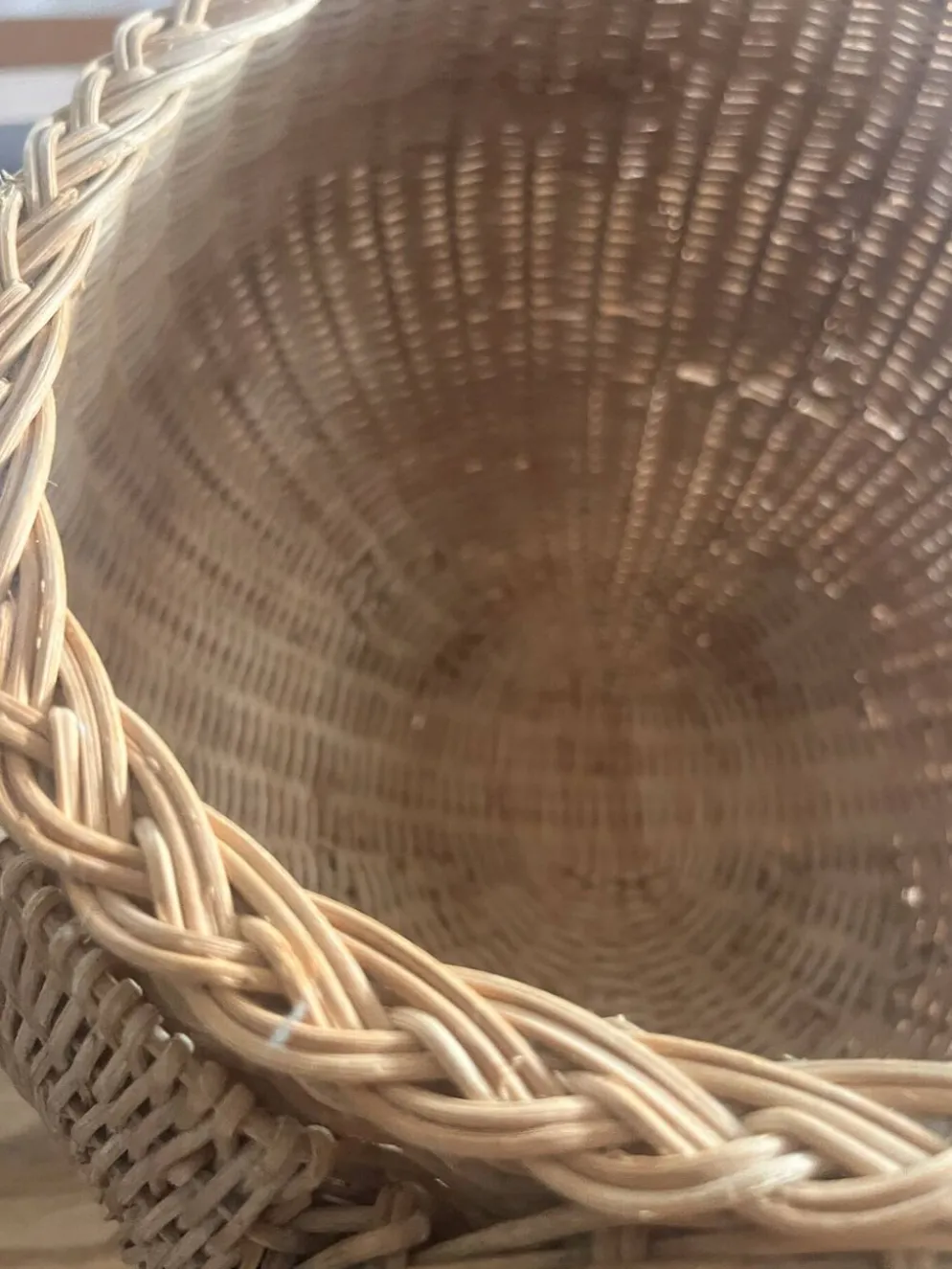 Panier éléphant en rotin