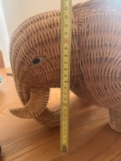 Panier éléphant en rotin