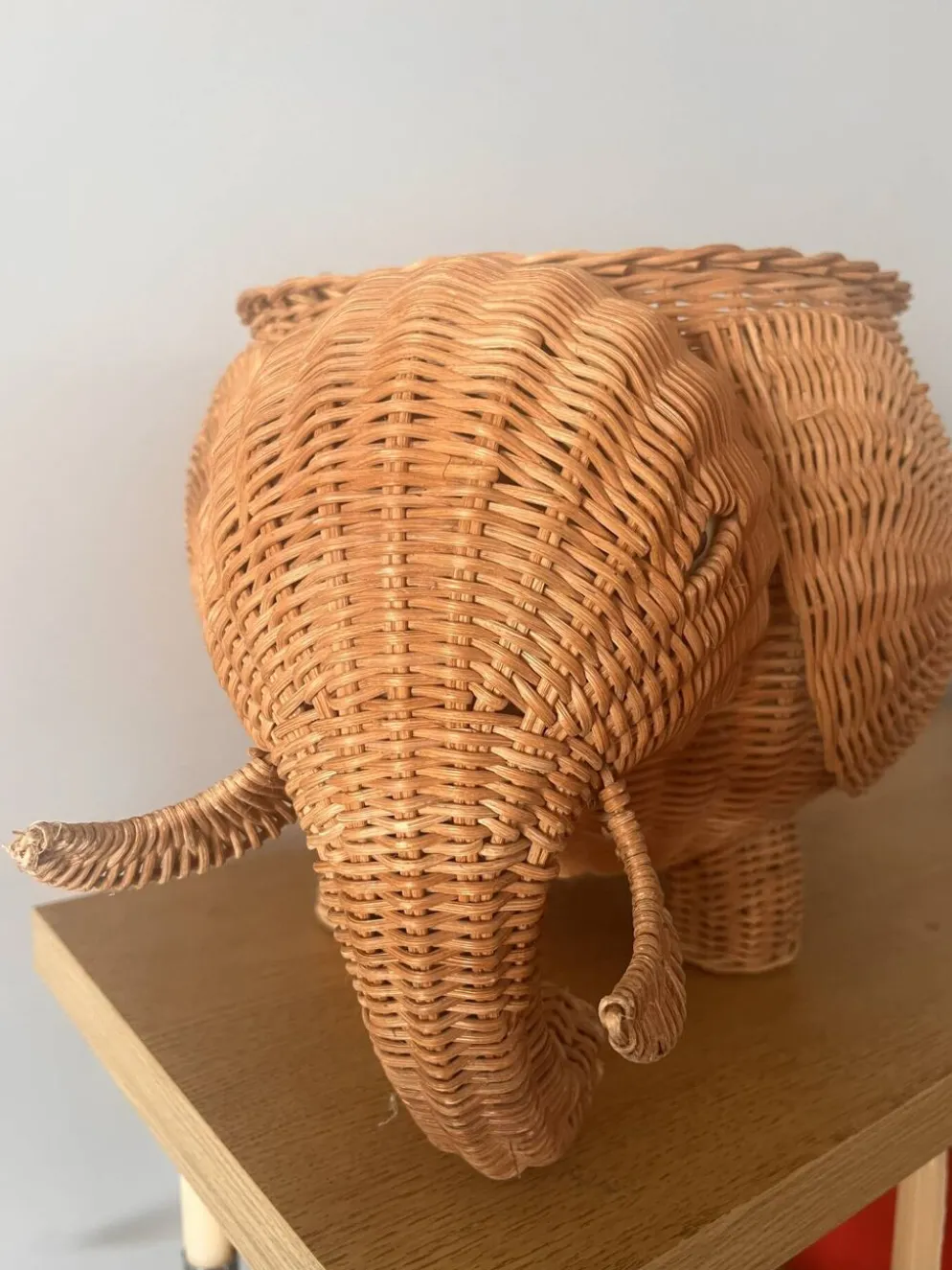 Panier éléphant en rotin