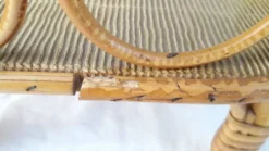 Panier porte-bouteille bar en rotin