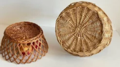 Paniers en rotin vintage