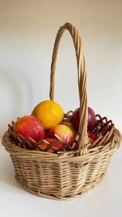 Paniers en rotin vintage