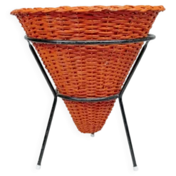 Panier vintage orange pour plantes ou jouets, Dirk van Sliedrecht pour Rohé