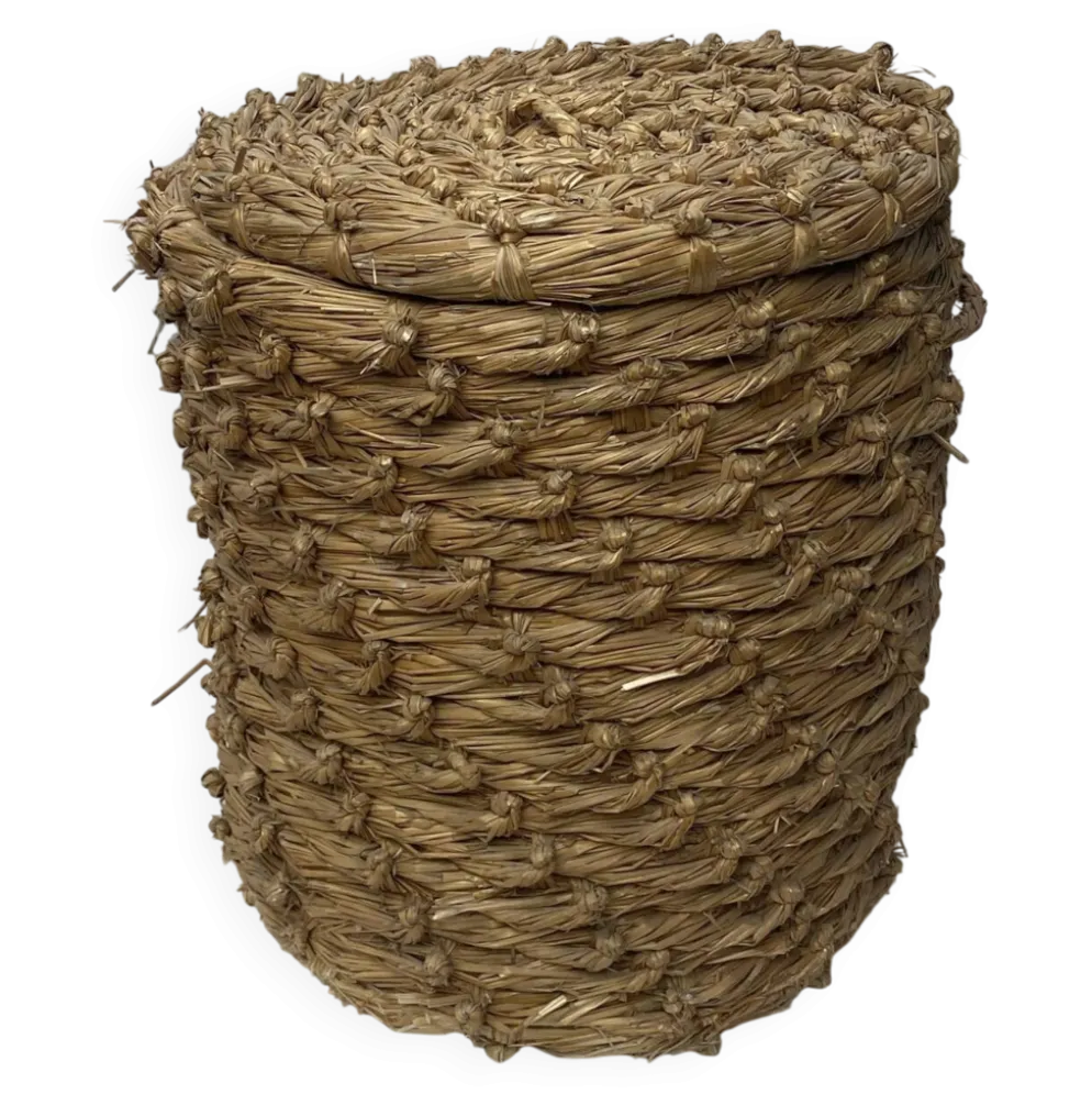 Panier vintage paille tressée
