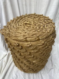 Panier vintage paille tressée